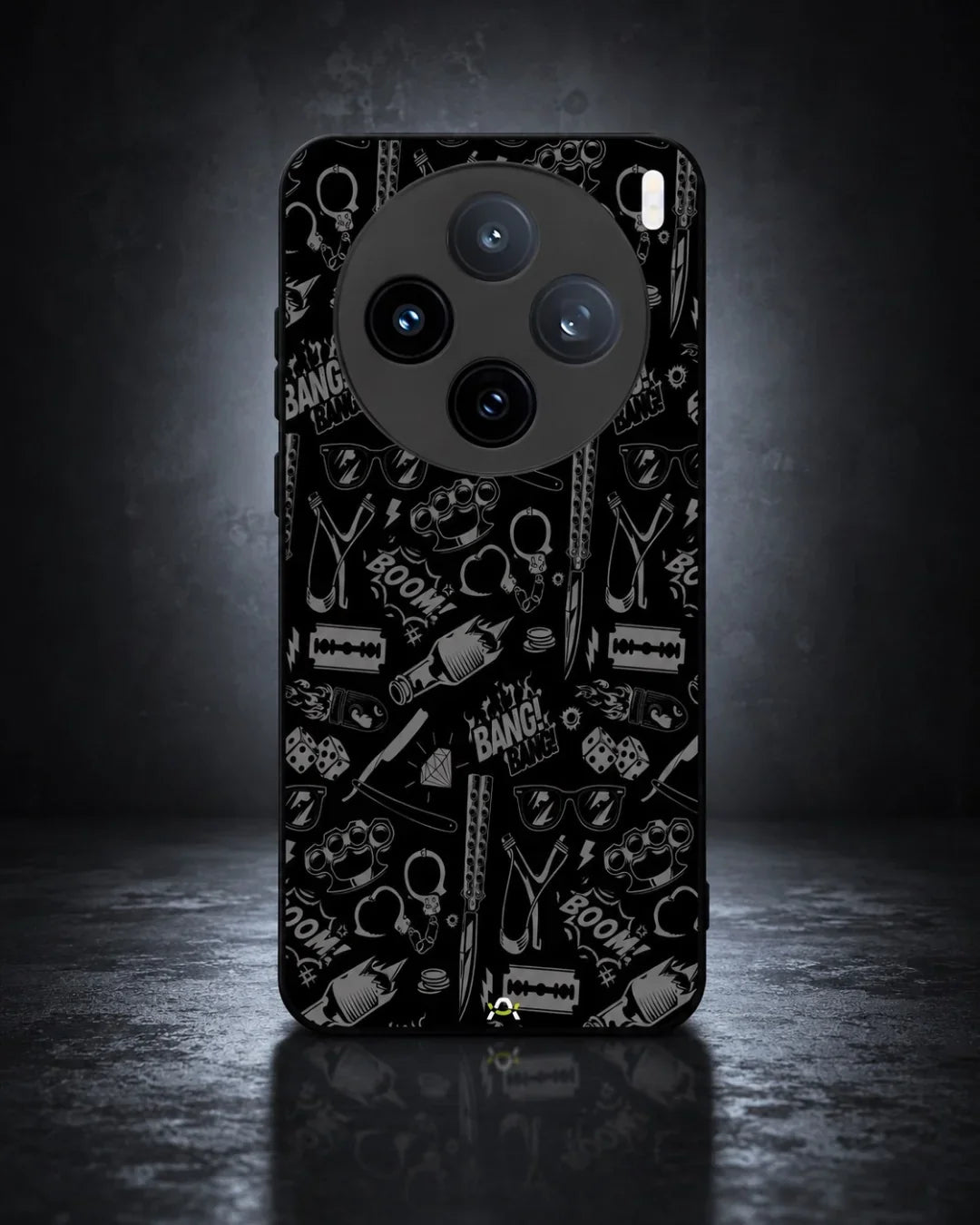 Black Street Art Phone Case - Graffiti & Typography Print for iPhone, Samsung, Pixel, OnePlus & Vivo