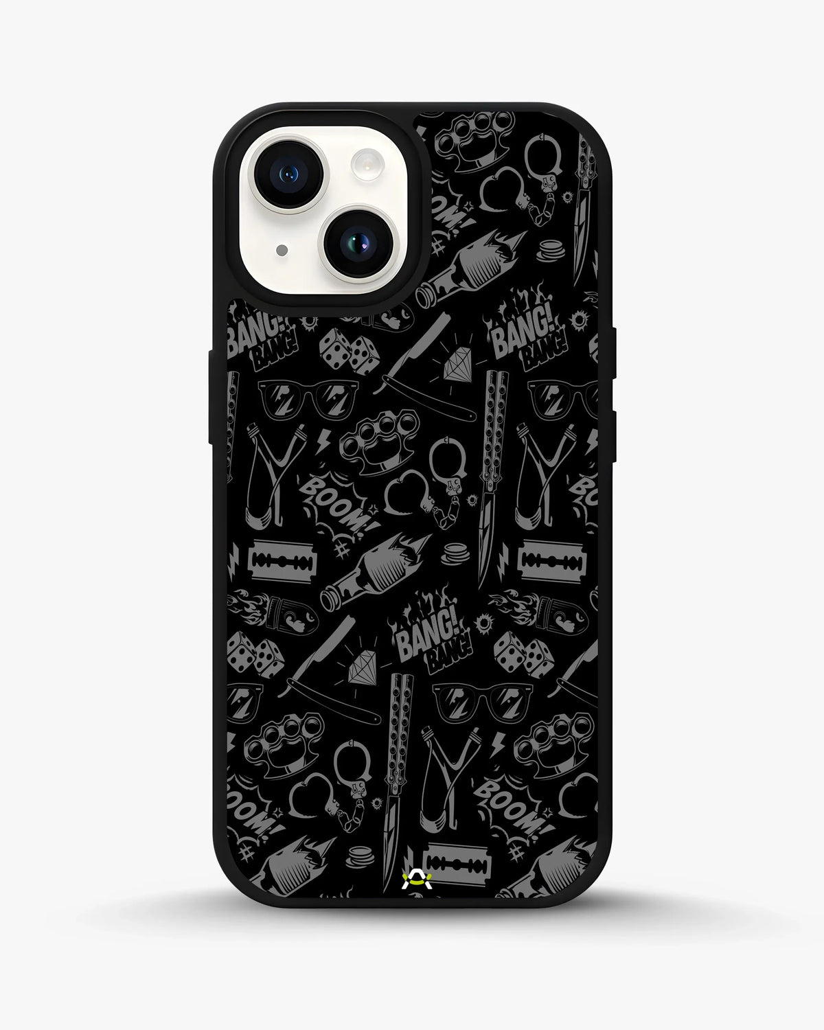 Black Street Art Phone Case - Graffiti & Typography Print for iPhone, Samsung, Pixel, OnePlus & Vivo