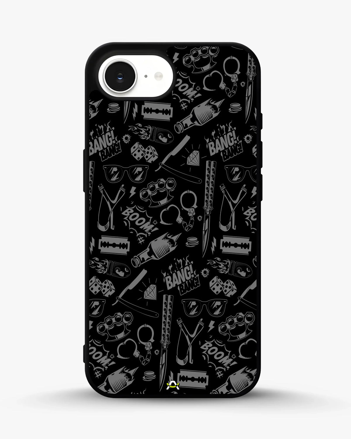 Black Street Art Phone Case - Graffiti & Typography Print for iPhone, Samsung, Pixel, OnePlus & Vivo