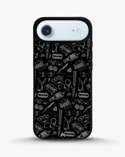 Black Street Art Phone Case - Graffiti & Typography Print for iPhone, Samsung, Pixel, OnePlus & Vivo