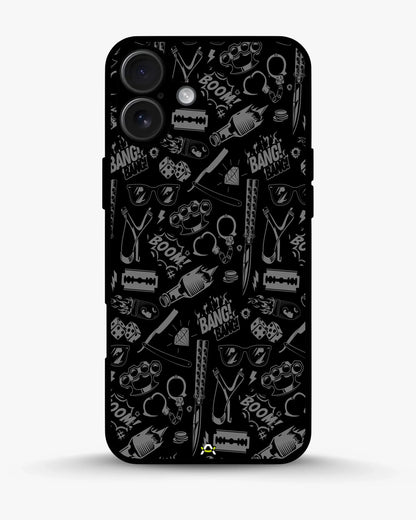 Black Street Art Phone Case - Graffiti & Typography Print for iPhone, Samsung, Pixel, OnePlus & Vivo