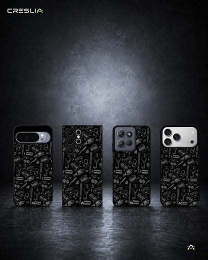 Black Street Art Phone Case - Graffiti & Typography Print for iPhone, Samsung, Pixel, OnePlus & Vivo
