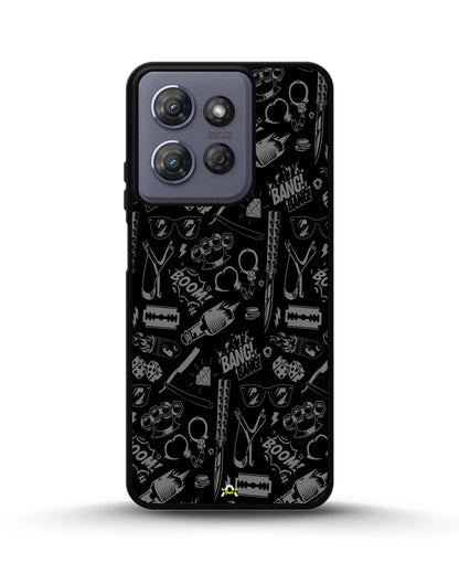 Black Street Art Phone Case - Graffiti & Typography Print for iPhone, Samsung, Pixel, OnePlus & Vivo
