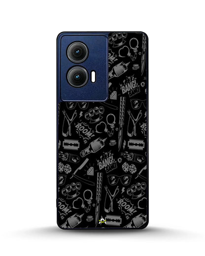 Black Street Art Phone Case - Graffiti & Typography Print for iPhone, Samsung, Pixel, OnePlus & Vivo