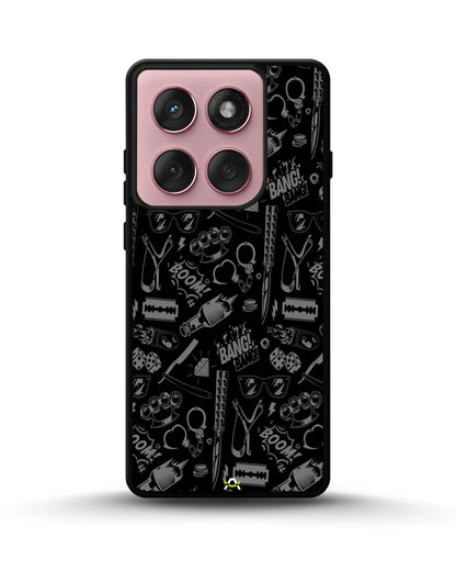 Black Street Art Phone Case - Graffiti & Typography Print for iPhone, Samsung, Pixel, OnePlus & Vivo