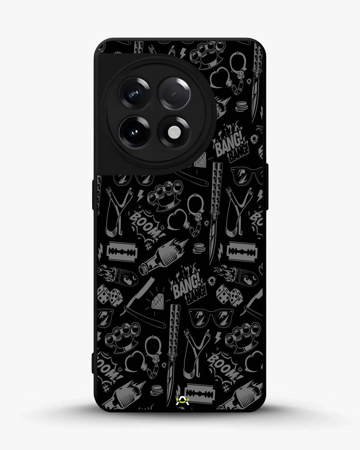 Black Street Art Phone Case - Graffiti & Typography Print for iPhone, Samsung, Pixel, OnePlus & Vivo