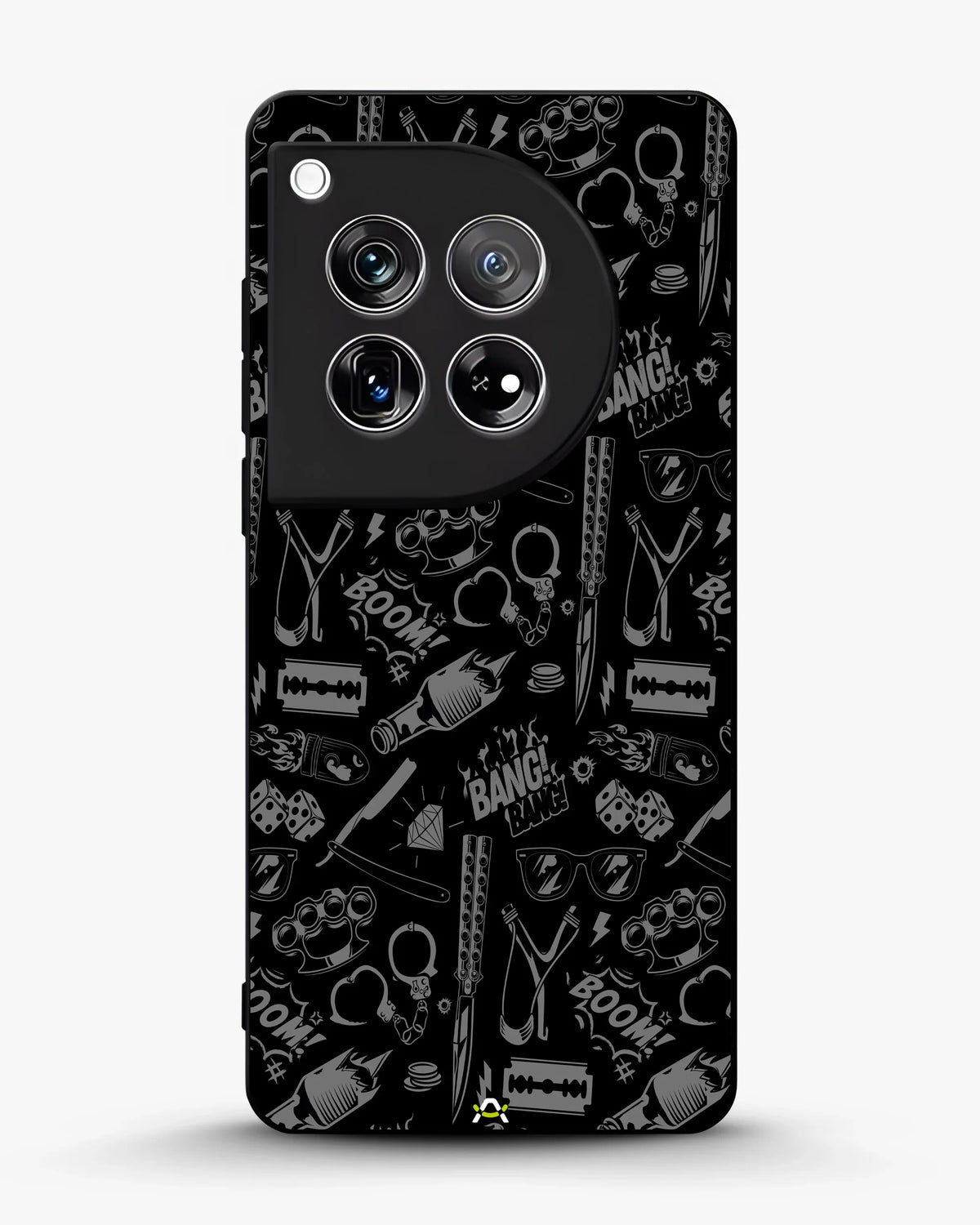 Black Street Art Phone Case - Graffiti & Typography Print for iPhone, Samsung, Pixel, OnePlus & Vivo