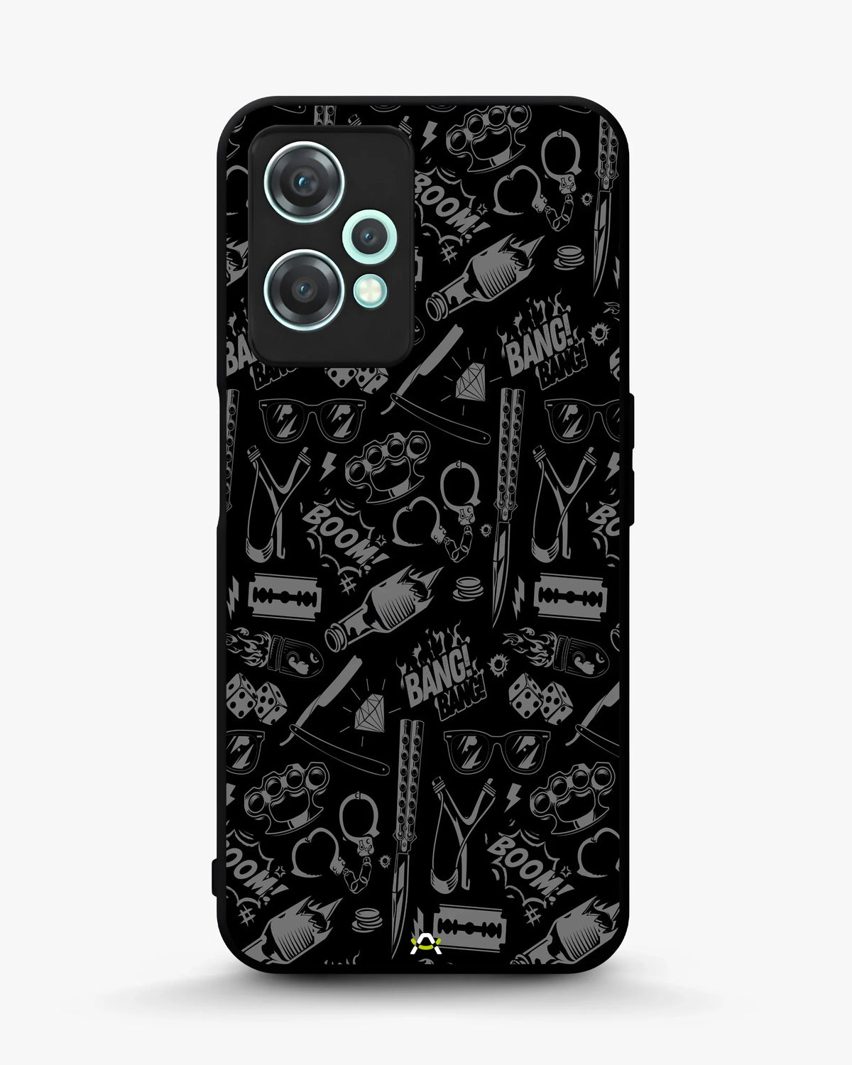 Black Street Art Phone Case - Graffiti & Typography Print for iPhone, Samsung, Pixel, OnePlus & Vivo