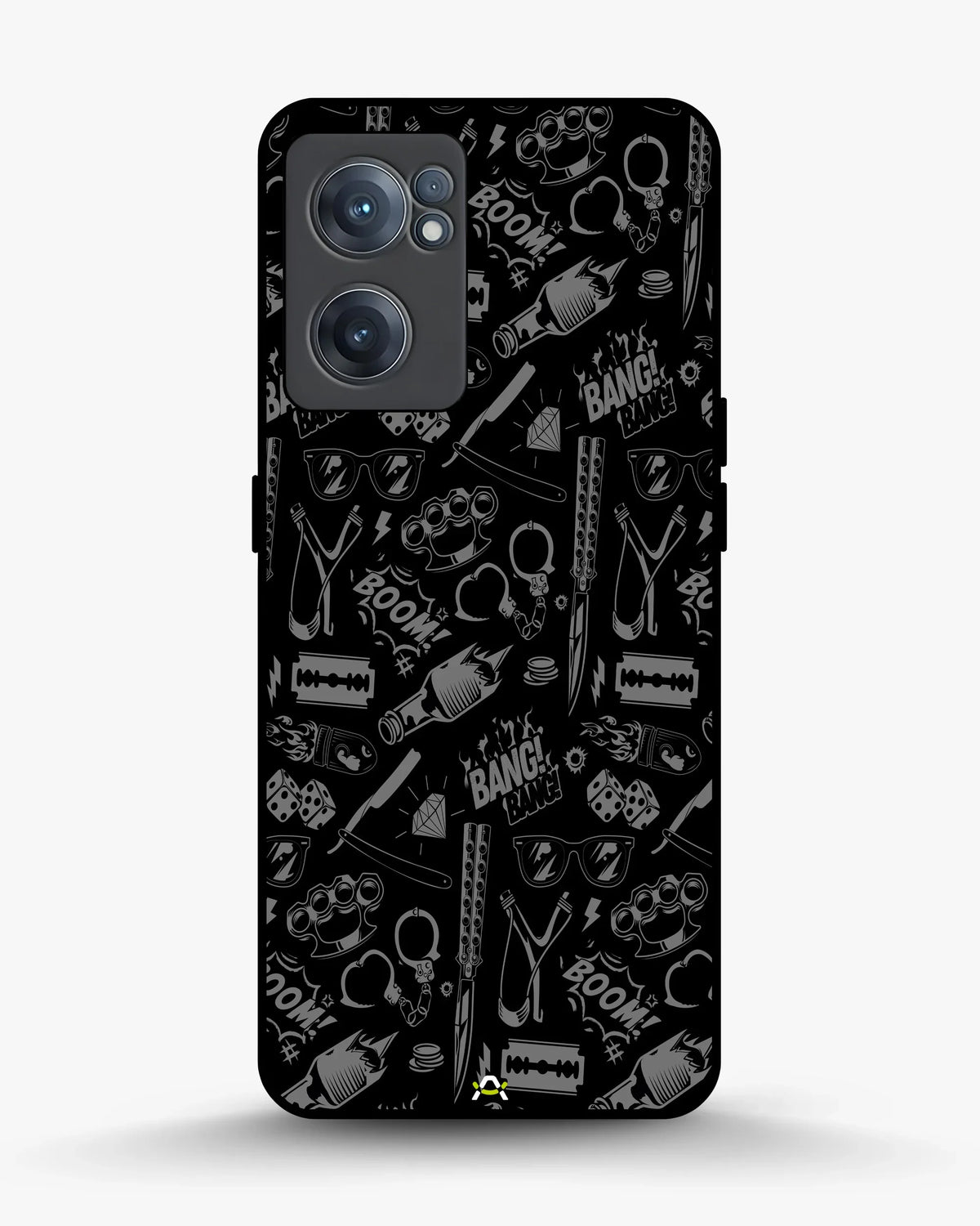Black Street Art Phone Case - Graffiti & Typography Print for iPhone, Samsung, Pixel, OnePlus & Vivo