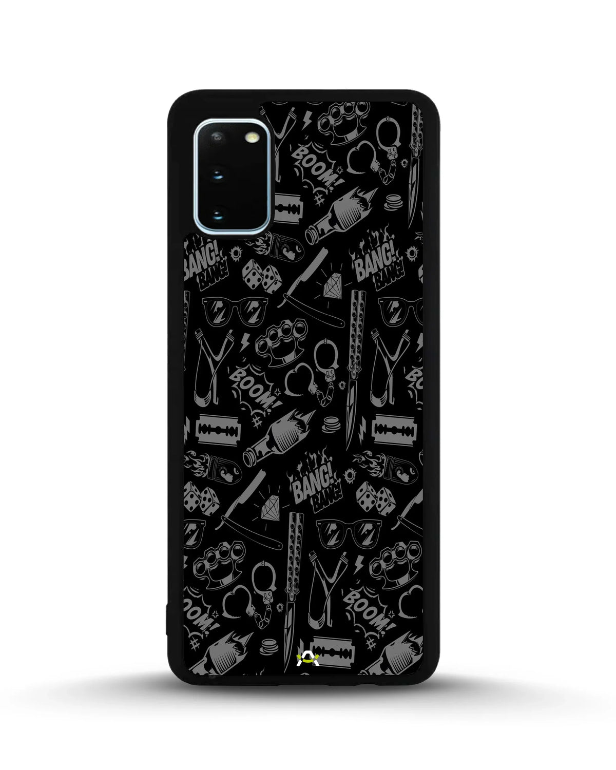 Black Street Art Phone Case - Graffiti & Typography Print for iPhone, Samsung, Pixel, OnePlus & Vivo
