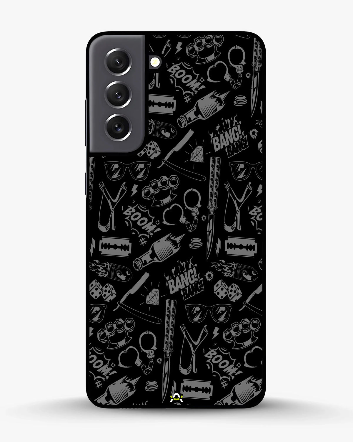 Black Street Art Phone Case - Graffiti & Typography Print for iPhone, Samsung, Pixel, OnePlus & Vivo