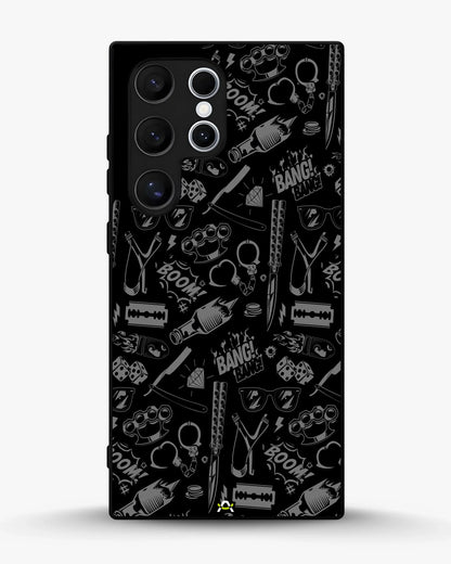 Black Street Art Phone Case - Graffiti & Typography Print for iPhone, Samsung, Pixel, OnePlus & Vivo