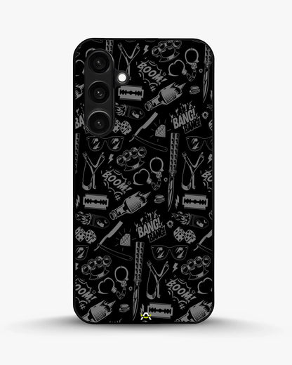 Black Street Art Phone Case - Graffiti & Typography Print for iPhone, Samsung, Pixel, OnePlus & Vivo