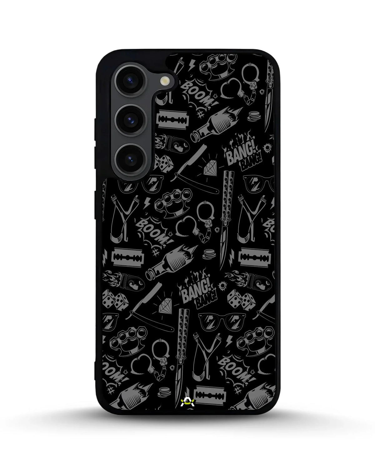 Black Street Art Phone Case - Graffiti & Typography Print for iPhone, Samsung, Pixel, OnePlus & Vivo