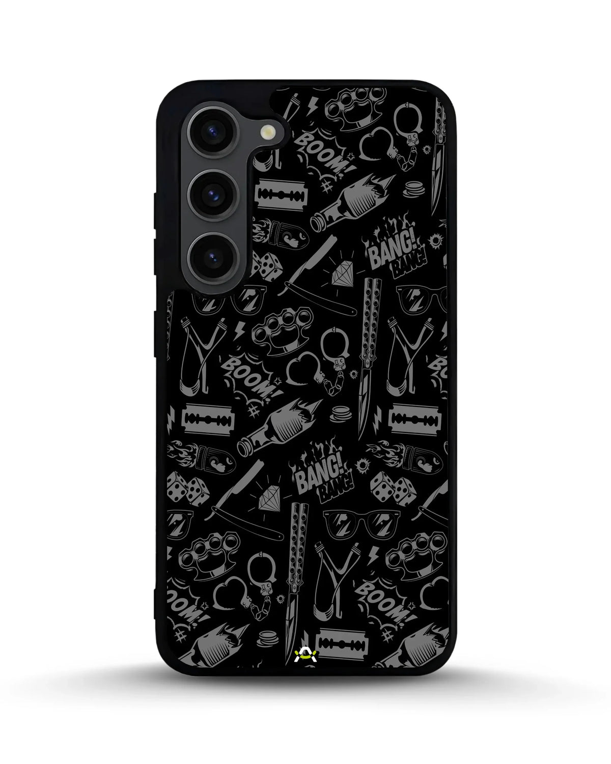 Black Street Art Phone Case - Graffiti & Typography Print for iPhone, Samsung, Pixel, OnePlus & Vivo