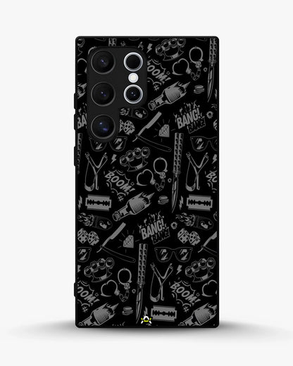 Black Street Art Phone Case - Graffiti & Typography Print for iPhone, Samsung, Pixel, OnePlus & Vivo