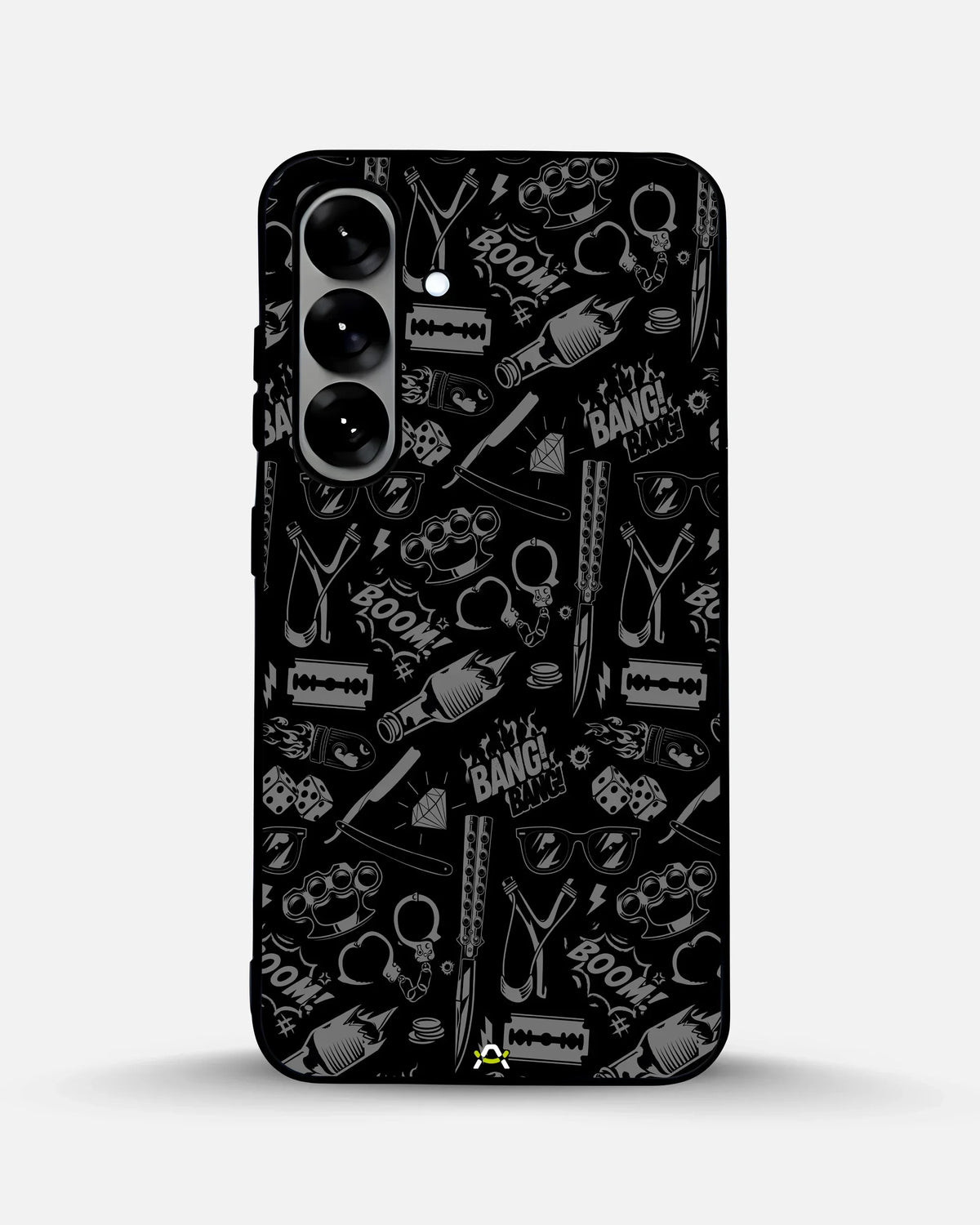 Black Street Art Phone Case - Graffiti & Typography Print for iPhone, Samsung, Pixel, OnePlus & Vivo