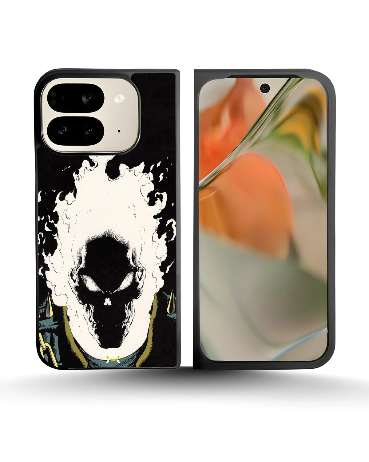 Blazing Comic Skull Phone Case - Flaming Comic Art Print for iPhone, Samsung, Pixel, OnePlus & Vivo