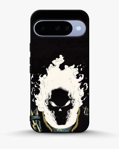 Blazing Comic Skull Phone Case - Flaming Comic Art Print for iPhone, Samsung, Pixel, OnePlus & Vivo