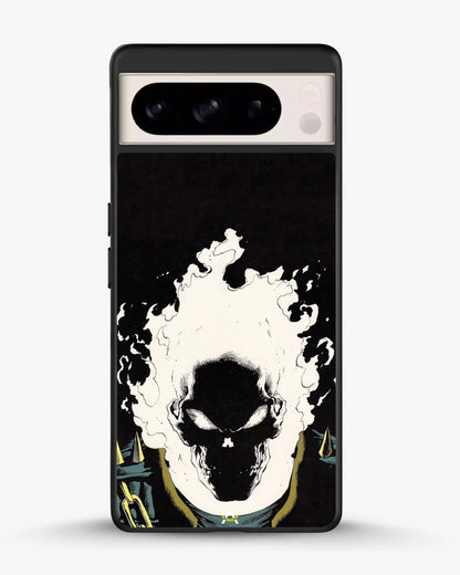 Blazing Comic Skull Phone Case - Flaming Comic Art Print for iPhone, Samsung, Pixel, OnePlus & Vivo
