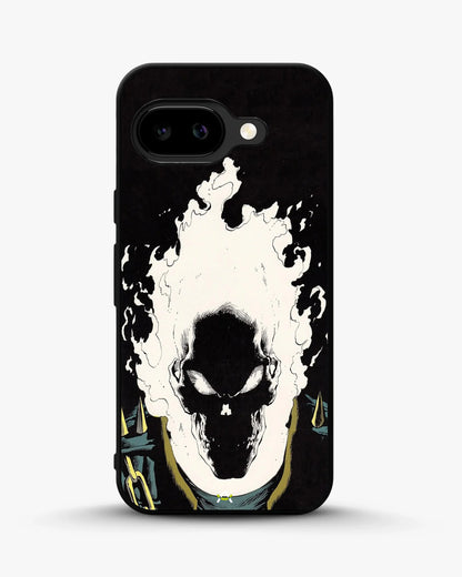 Blazing Comic Skull Phone Case - Flaming Comic Art Print for iPhone, Samsung, Pixel, OnePlus & Vivo