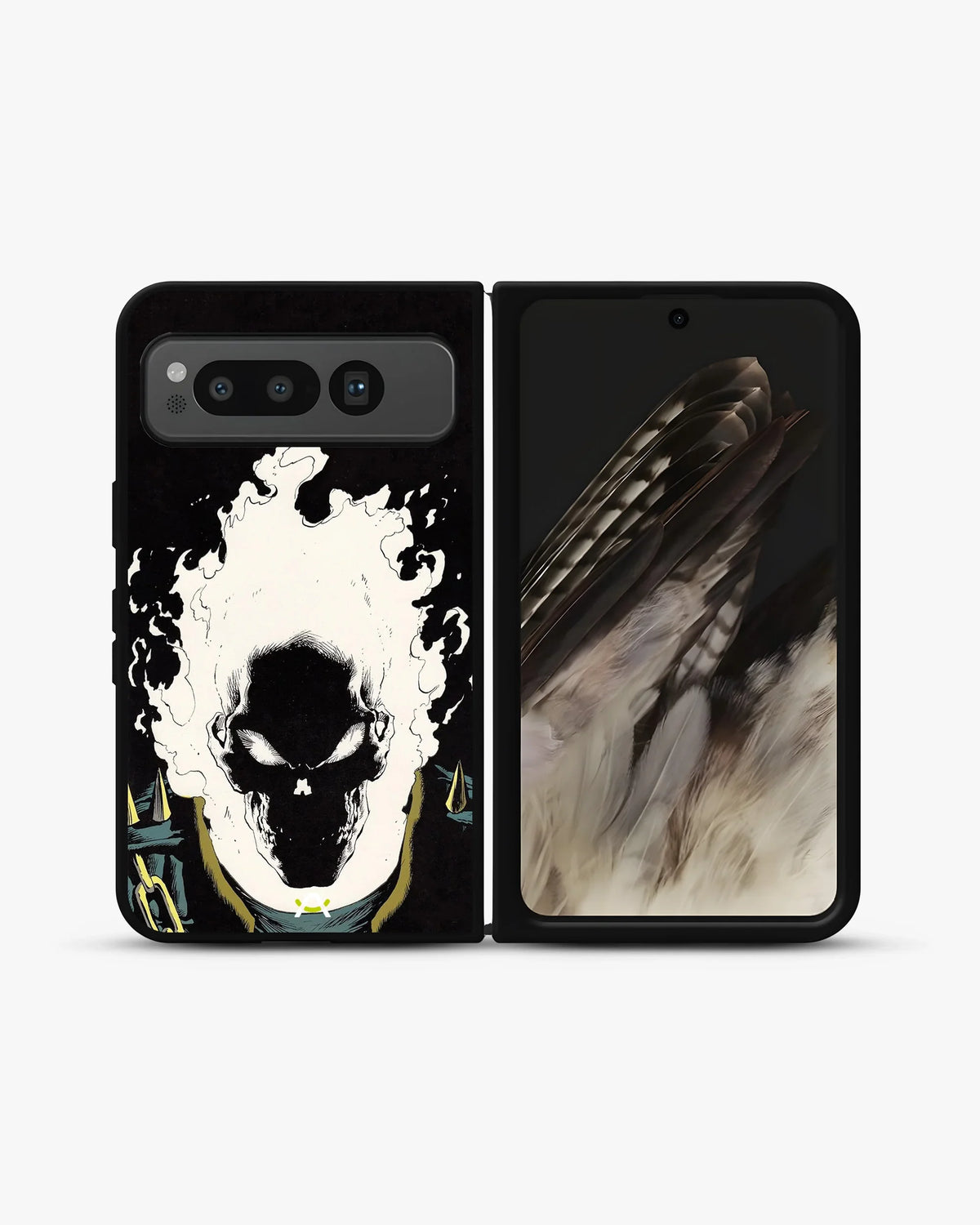 Blazing Comic Skull Phone Case - Flaming Comic Art Print for iPhone, Samsung, Pixel, OnePlus & Vivo