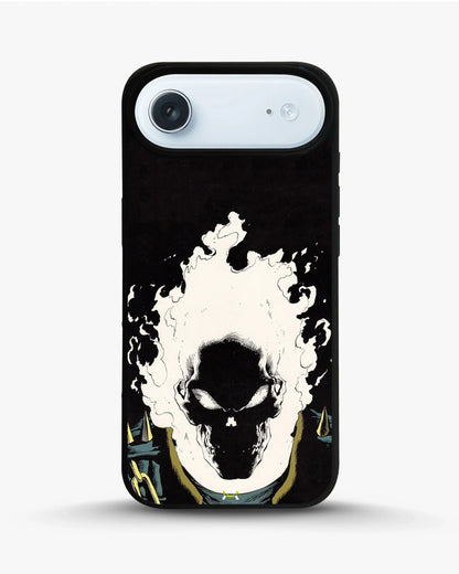 Blazing Comic Skull Phone Case - Flaming Comic Art Print for iPhone, Samsung, Pixel, OnePlus & Vivo