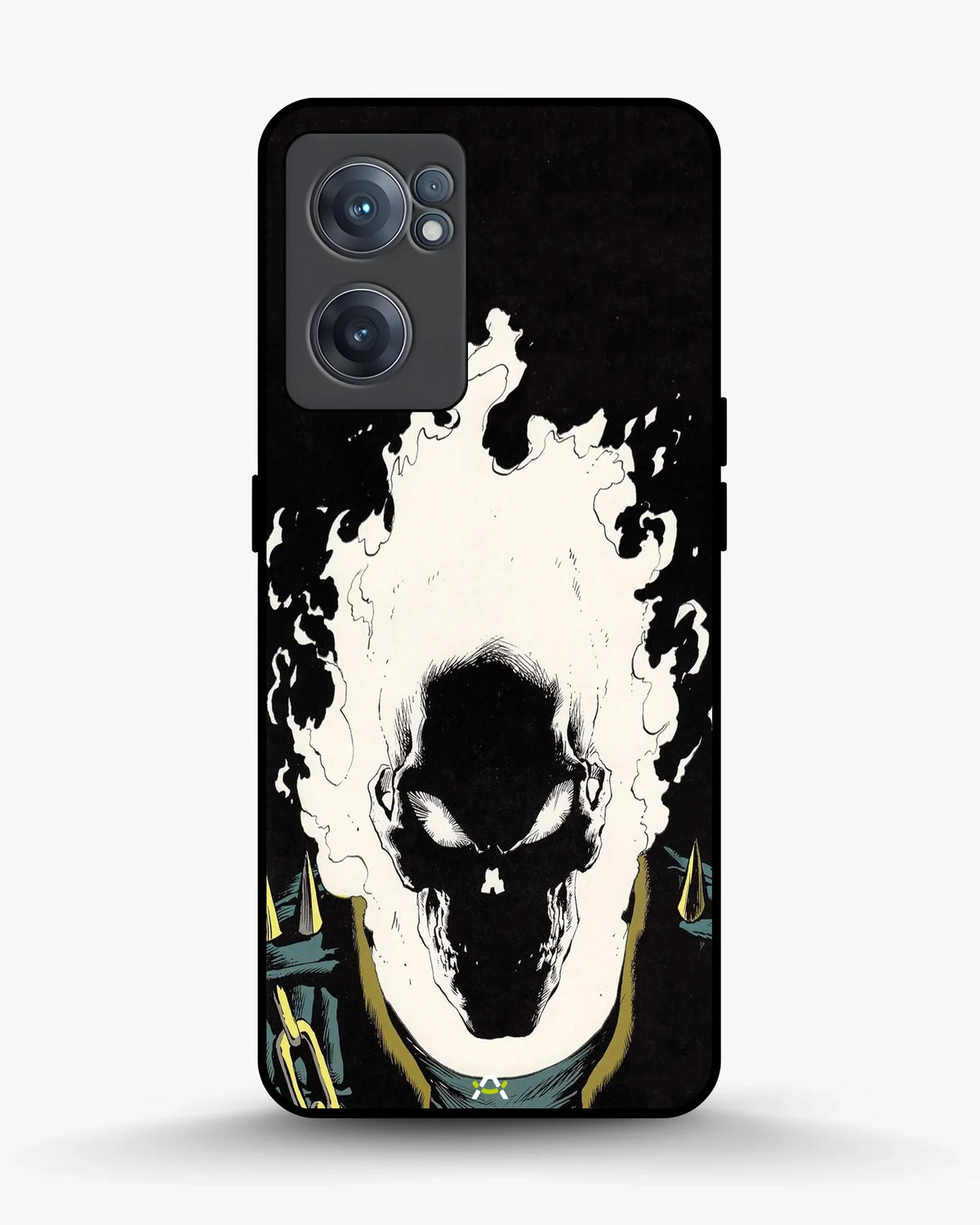 Blazing Comic Skull Phone Case - Flaming Comic Art Print for iPhone, Samsung, Pixel, OnePlus & Vivo