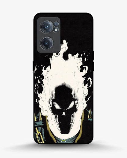 Blazing Comic Skull Phone Case - Flaming Comic Art Print for iPhone, Samsung, Pixel, OnePlus & Vivo