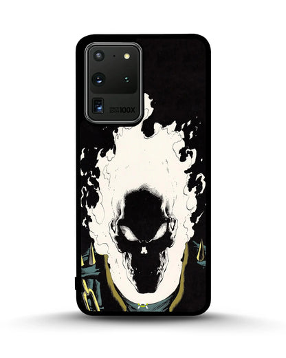 Blazing Comic Skull Phone Case - Flaming Comic Art Print for iPhone, Samsung, Pixel, OnePlus & Vivo