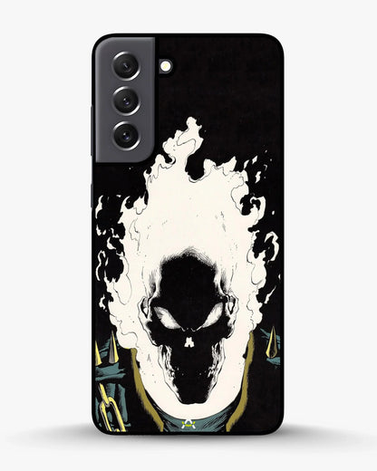 Blazing Comic Skull Phone Case - Flaming Comic Art Print for iPhone, Samsung, Pixel, OnePlus & Vivo