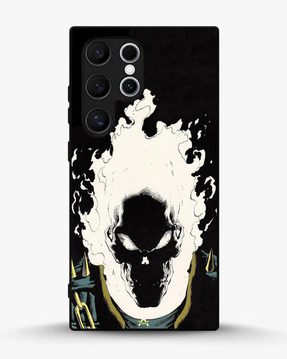 Blazing Comic Skull Phone Case - Flaming Comic Art Print for iPhone, Samsung, Pixel, OnePlus & Vivo
