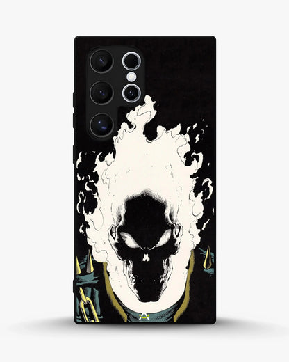 Blazing Comic Skull Phone Case - Flaming Comic Art Print for iPhone, Samsung, Pixel, OnePlus & Vivo