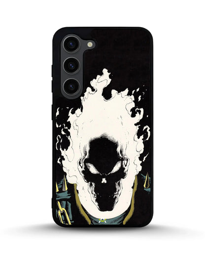 Blazing Comic Skull Phone Case - Flaming Comic Art Print for iPhone, Samsung, Pixel, OnePlus & Vivo
