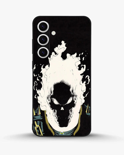 Blazing Comic Skull Phone Case - Flaming Comic Art Print for iPhone, Samsung, Pixel, OnePlus & Vivo