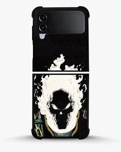 Blazing Comic Skull Phone Case - Flaming Comic Art Print for iPhone, Samsung, Pixel, OnePlus & Vivo