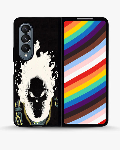 Blazing Comic Skull Phone Case - Flaming Comic Art Print for iPhone, Samsung, Pixel, OnePlus & Vivo