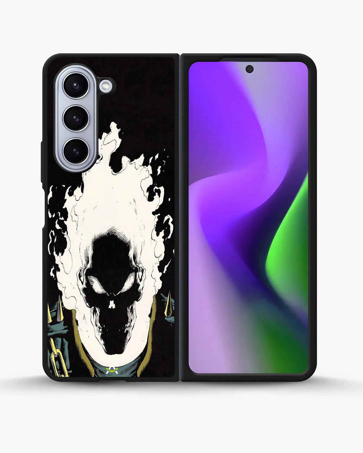 Blazing Comic Skull Phone Case - Flaming Comic Art Print for iPhone, Samsung, Pixel, OnePlus & Vivo