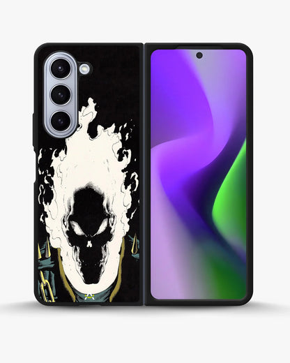 Blazing Comic Skull Phone Case - Flaming Comic Art Print for iPhone, Samsung, Pixel, OnePlus & Vivo