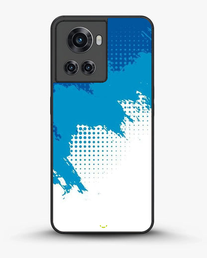 Blue Brush Strokes Phone Case - Abstract Paint & Halftone Print for iPhone, Samsung, Pixel, OnePlus & Vivo