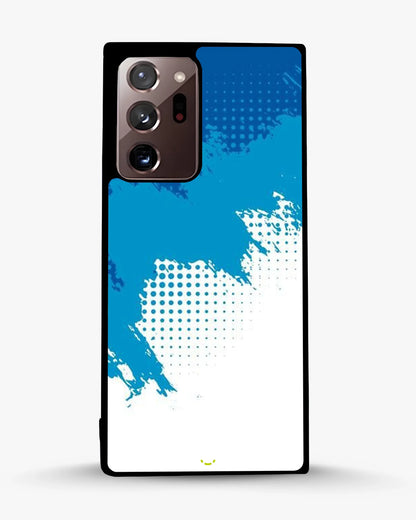 Blue Brush Strokes Phone Case - Abstract Paint & Halftone Print for iPhone, Samsung, Pixel, OnePlus & Vivo