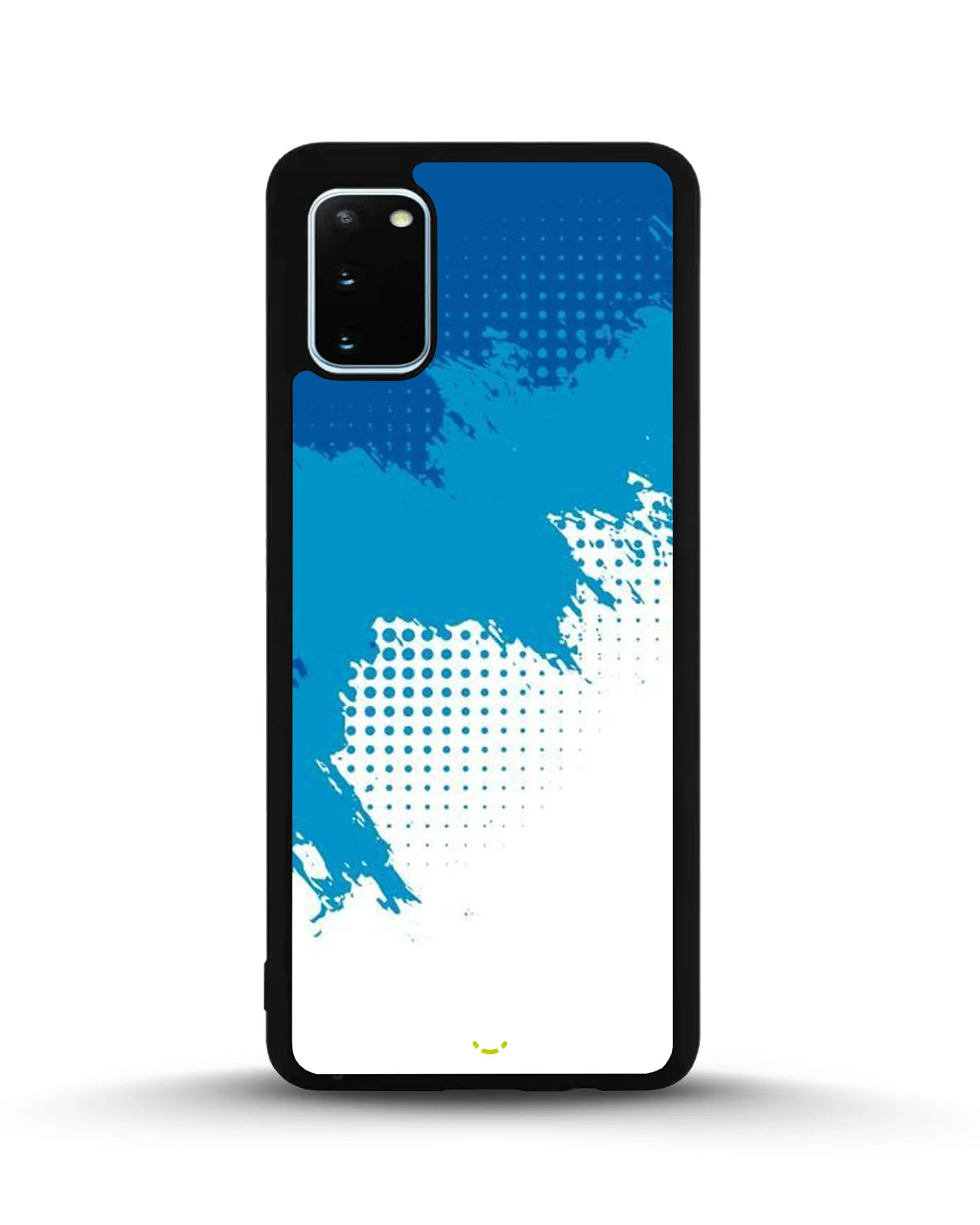 Blue Brush Strokes Phone Case - Abstract Paint & Halftone Print for iPhone, Samsung, Pixel, OnePlus & Vivo