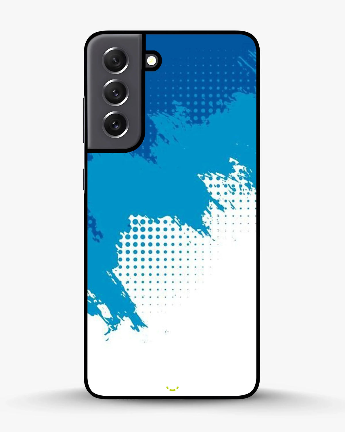 Blue Brush Strokes Phone Case - Abstract Paint & Halftone Print for iPhone, Samsung, Pixel, OnePlus & Vivo