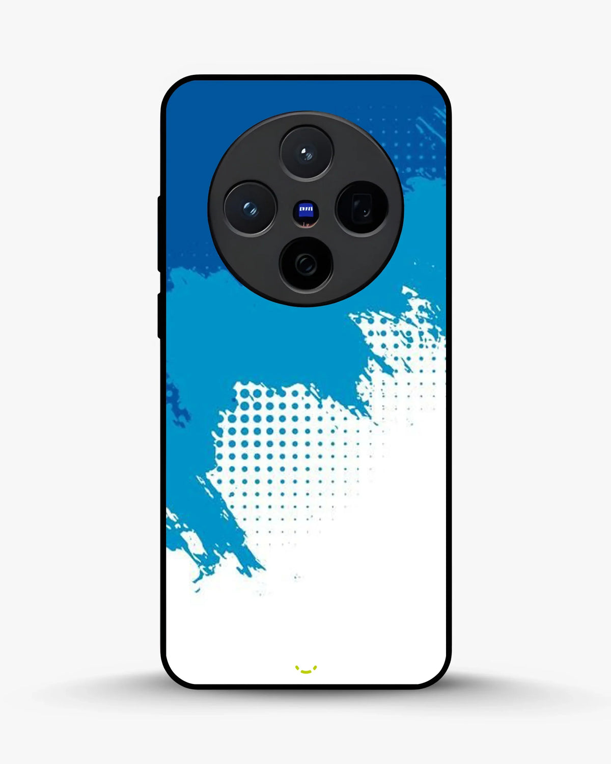 Blue Brush Strokes Phone Case - Abstract Paint & Halftone Print for iPhone, Samsung, Pixel, OnePlus & Vivo