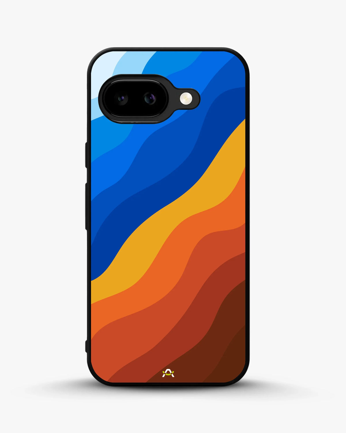 Blue & Orange Wave Pattern Phone Case - Abstract Cover for iPhone, Samsung, Pixel, OnePlus & Vivo