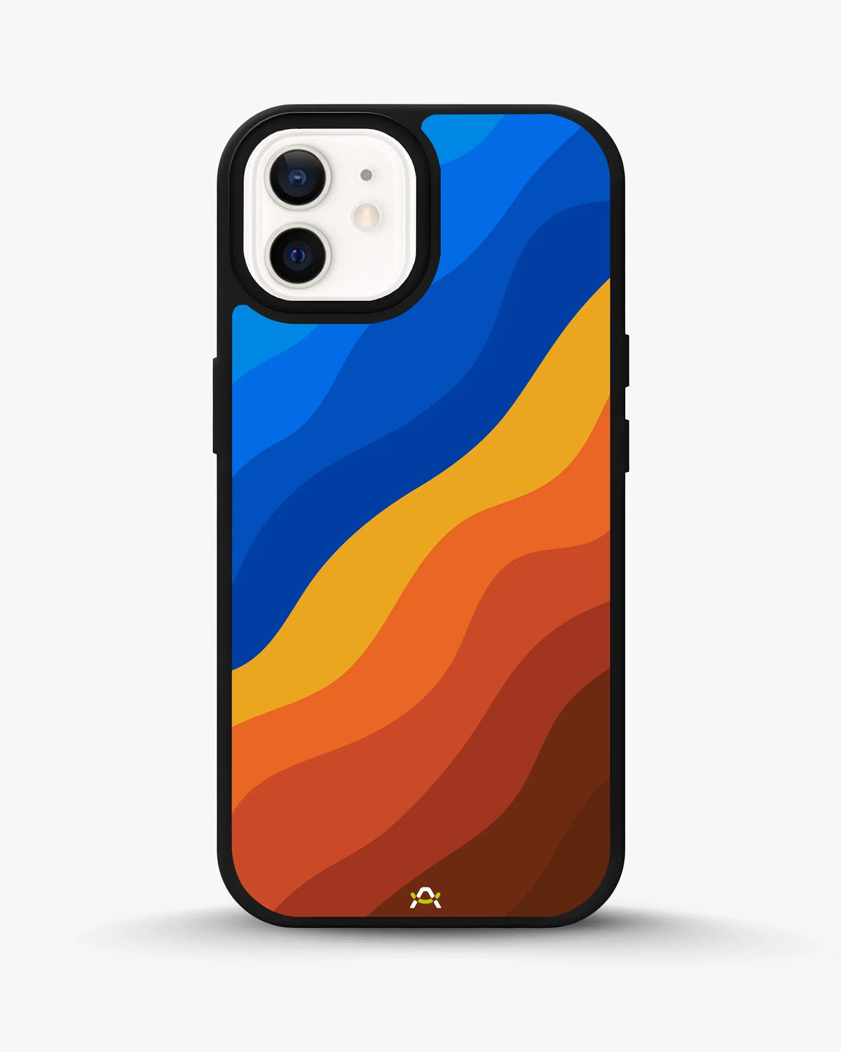 Blue & Orange Wave Pattern Phone Case - Abstract Cover for iPhone, Samsung, Pixel, OnePlus & Vivo