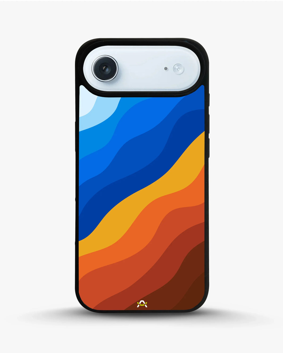 Blue & Orange Wave Pattern Phone Case - Abstract Cover for iPhone, Samsung, Pixel, OnePlus & Vivo