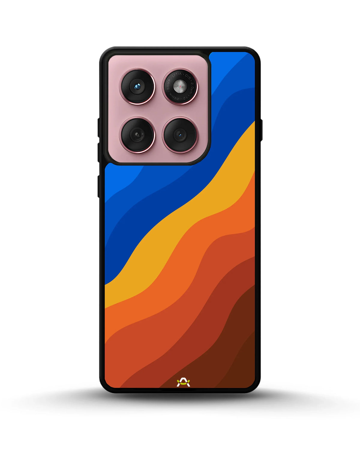 Blue & Orange Wave Pattern Phone Case - Abstract Cover for iPhone, Samsung, Pixel, OnePlus & Vivo