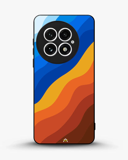 Blue & Orange Wave Pattern Phone Case - Abstract Cover for iPhone, Samsung, Pixel, OnePlus & Vivo