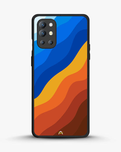 Blue & Orange Wave Pattern Phone Case - Abstract Cover for iPhone, Samsung, Pixel, OnePlus & Vivo